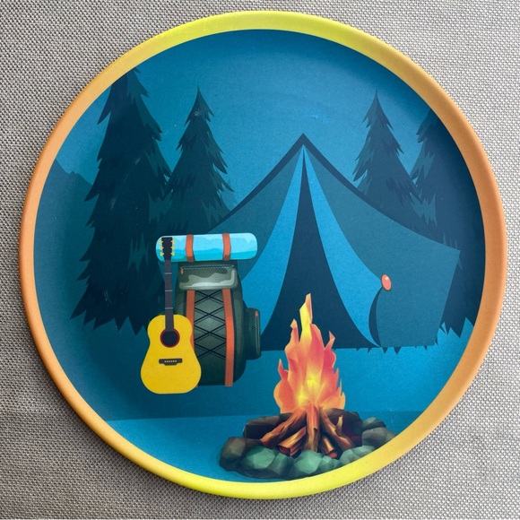 Bamboo “Campers Paradise” Dinner Plates - Picture 4 of 6